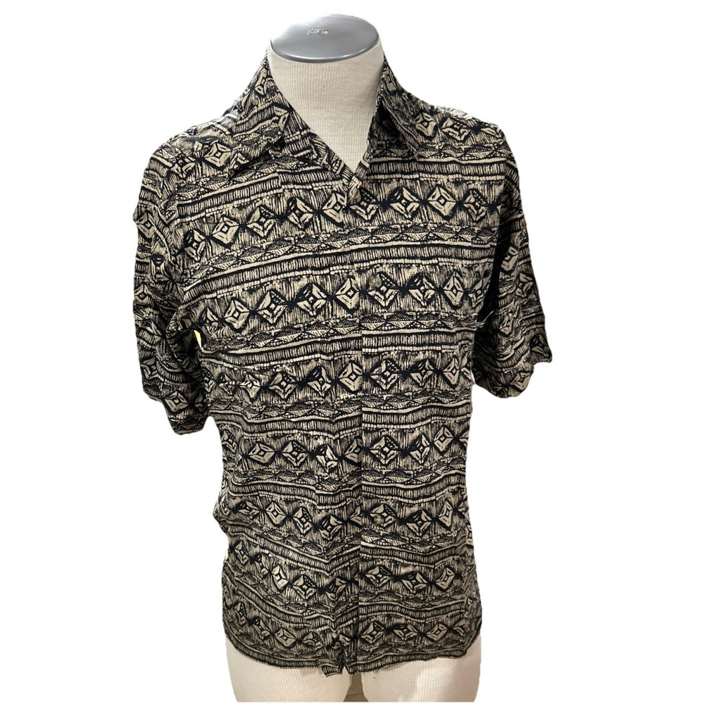 Puritan Mens Shirt Small Short Sleeve Button-Down Casual Top